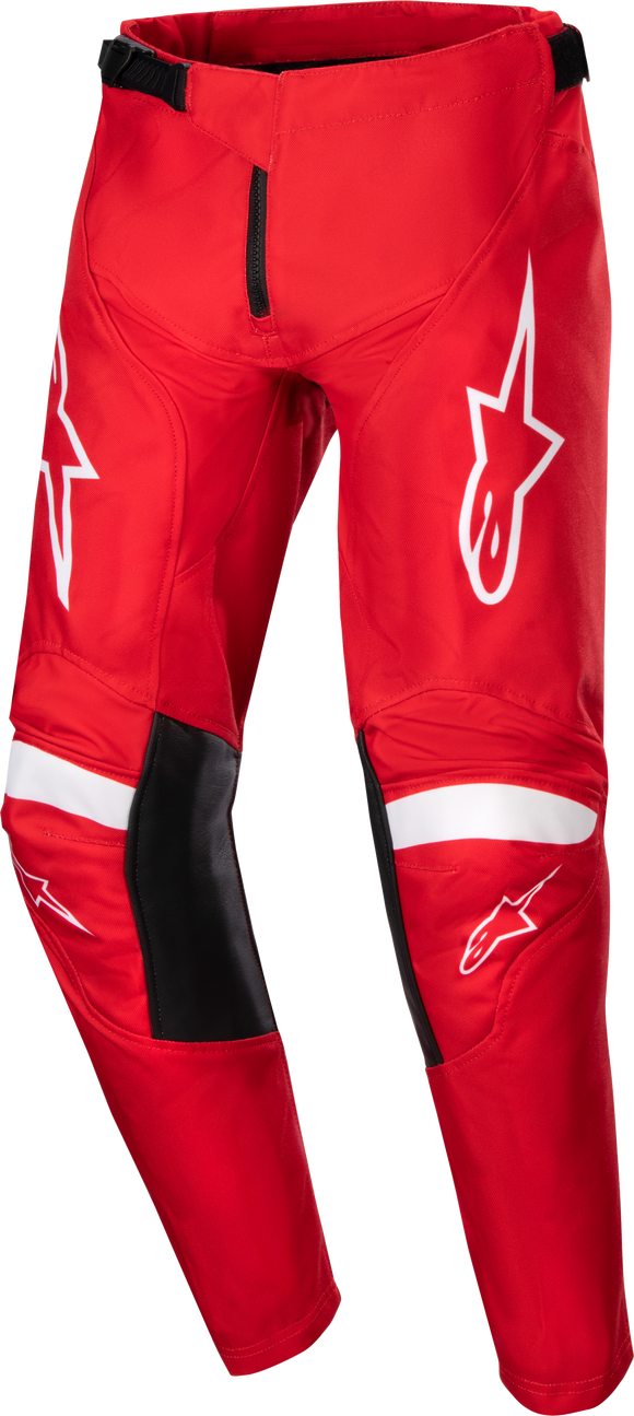 Youth Racer Lurv Pants Mars Red/White Sz 22