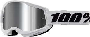 Strata 2 Goggle White Mirror Silver Lens