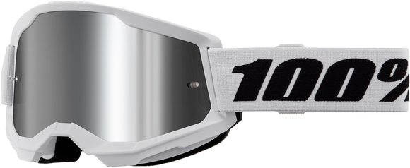 Strata 2 Goggle White Mirror Silver Lens