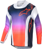 Youth Racer Hoen Jersey Light Grey/Hot Orange/Black Md