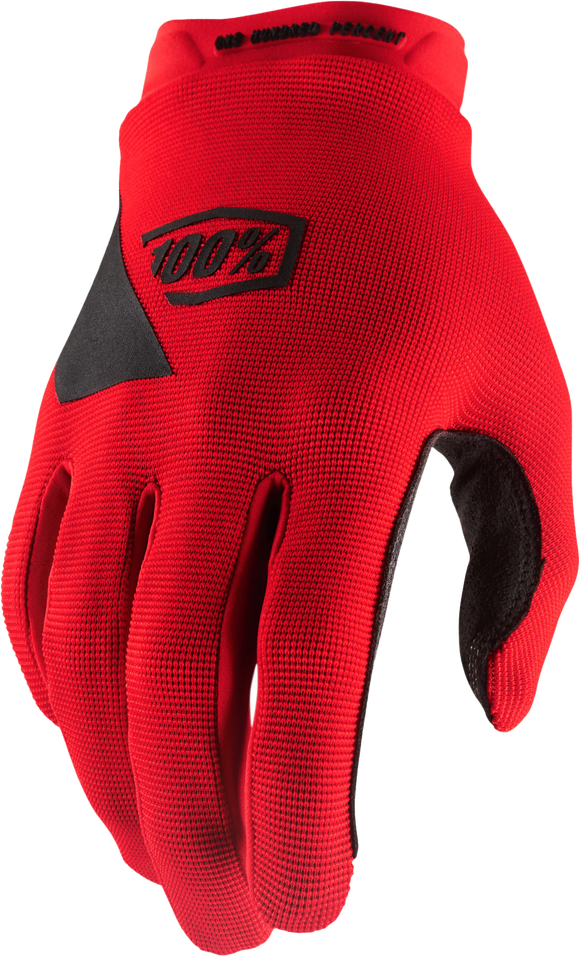 Ridecamp Youth Gloves Red Sm