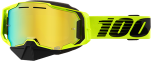 Armega Snowmobile Goggle Nuclear Citrus Mirror Gold Len