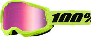 Strata 2 Junior Goggle Neon Yellow Mirror Pink Lens