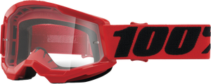 Strata 2 Junior Goggle Red Clear Lens