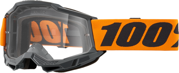 Strata 2 Goggle Neon Orange Clear Lens