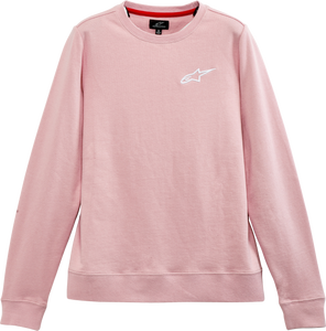 Womens Ageless Chest Crew Fleece Pink Xl