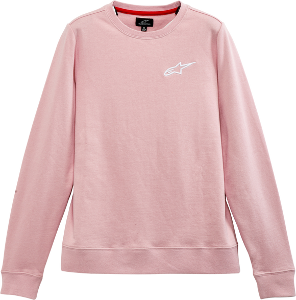 Womens Ageless Chest Crew Fleece Pink Xl