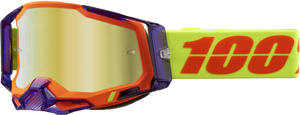 Racecraft 2 Goggle Panam Mirror Gold Lens