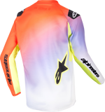 Youth Racer Lucent Jersey White/Neon Red/Yellow Fluo Md