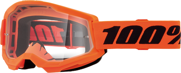 Strata 2 Junior Goggle Neon Orange Clear Lens