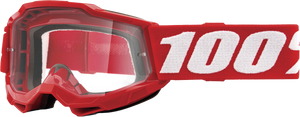 Accuri 2 Junior Goggle Neon Red Clear Lens