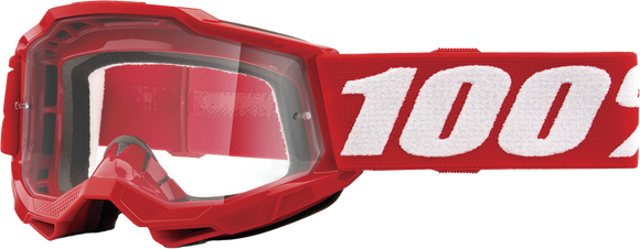 Accuri 2 Junior Goggle Neon Red Clear Lens