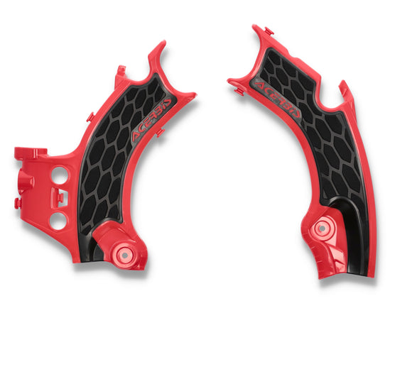 X Grip Frame Guards Hon Red/Black