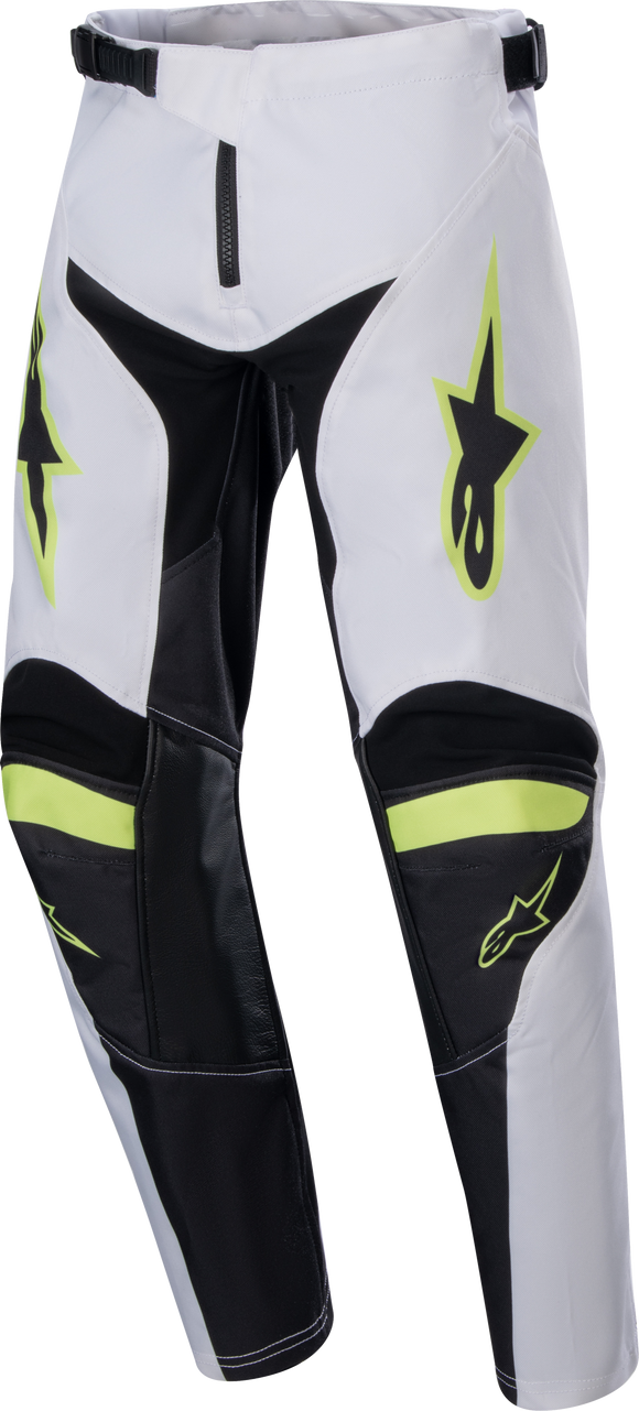 Youth Racer Lucent Pants Wht/Neon Rd/Ylw Fluo Sz 26