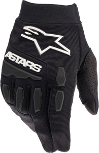 Youth Full Bore Gloves Black/White Yxs