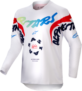 Youth Racer Hana Jersey White/Multicolor Xl