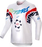 Youth Racer Hana Jersey White/Multicolor Md