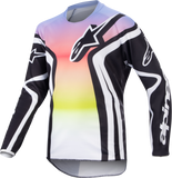 Youth Racer Semi Jersey Black/Multi Color Ym