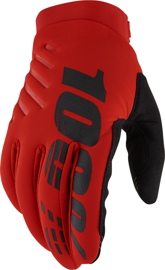 Brisker Gloves Red Lg