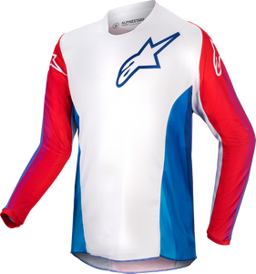 Youth Racer Pneuma Jersey Blu/Mars Red/White Lg