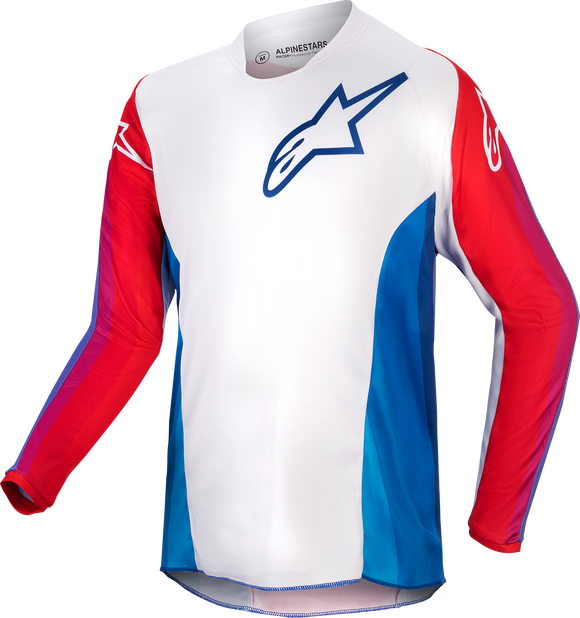 Youth Racer Pneuma Jersey Blu/Mars Red/White Lg