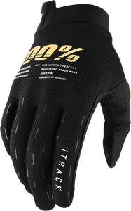 Itrack Youth Gloves Black Md