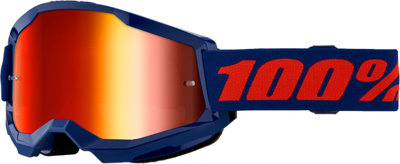 Strata 2 Goggle Navy Mirror Red Lens