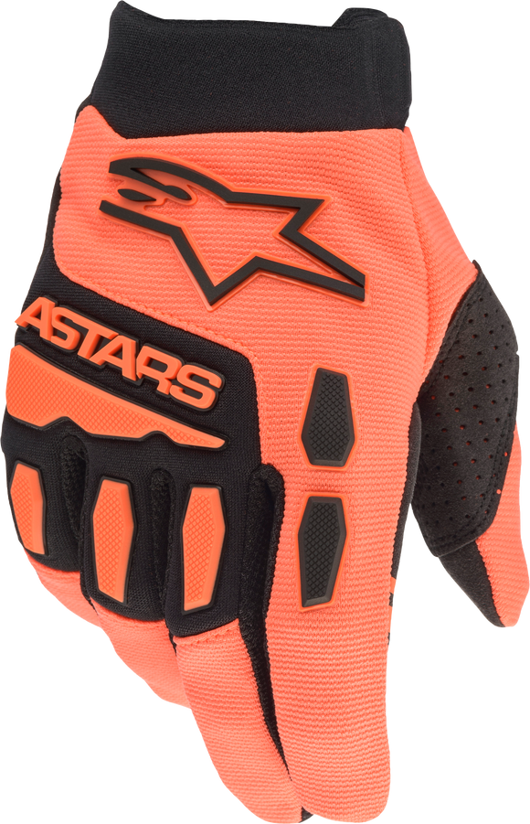 Youth & Kids Full Bore Gloves Orange/Black Yl