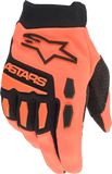 Youth & Kids Full Bore Gloves Orange/Black Yl