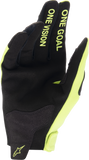 Youth Radar Gloves Yellow Fluo/Black Md