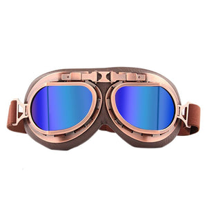 Retro Steampunk Copper Motorcycle Goggles