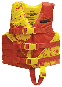 YELLOW/RED DELUXE CHILD VEST 2