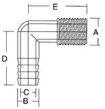 1-1  MALE ELBOW HECM 16