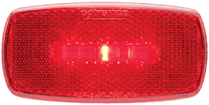 1 LED MARK LITE OVAL BLACK RED