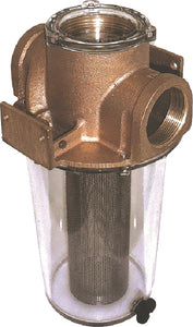 1-1/4" BRONZE SS STRAINER