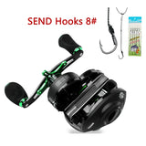 LINNHUE Best Fishing Reel BS2000 Baitcasting Reel 8.1:1 High Speed 8KG Max Drag Reinforced Reel Drag Reel Carp Reel Fishing