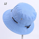 Sparsil Unisex Outdoor Camouflage Bucket Hat Double-Sided Wearable Fishing Caps Men Women Solid Fashion Sunscreen Breathable Hat