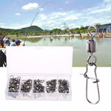 120 PCS Alloy Steel Spin Bearing With Fishing Pressure Connector Bait Anzol Fishhook