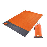 2x2.1m Waterproof Pocket Beach Blanket Folding Camping Mat Mattress Portable Lightweight Mat Outdoor Picnic Mat Sand Beach Mat