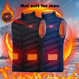 Winter Outdoor Heating Vest 2020 Men Jacket Men Women Winter Electric Thermal Clothing Waistcoat For Sports Hiking Camping Vest