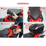 Multi-functional waterproof motorcycle tail bag