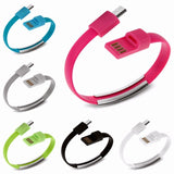 JUSFYU outdoor Colorful Mini Micro USB Bracelet Charger