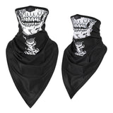 Men Girl Breathable Sport Red Skull Bandana Scary Face Ski Triangle Scarf Fishing Hiking Running Neck Gaiter Cover Headband Thin