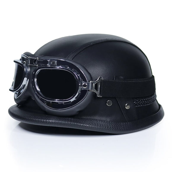 Premium Vintage Motor Bike Goggles & Helmet