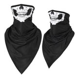 Men Girl Breathable Sport Red Skull Bandana Scary Face Ski Triangle Scarf Fishing Hiking Running Neck Gaiter Cover Headband Thin