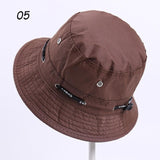 Sparsil Unisex Outdoor Camouflage Bucket Hat Double-Sided Wearable Fishing Caps Men Women Solid Fashion Sunscreen Breathable Hat