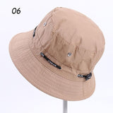 Sparsil Unisex Outdoor Camouflage Bucket Hat Double-Sided Wearable Fishing Caps Men Women Solid Fashion Sunscreen Breathable Hat