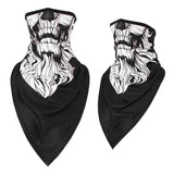 Men Girl Breathable Sport Red Skull Bandana Scary Face Ski Triangle Scarf Fishing Hiking Running Neck Gaiter Cover Headband Thin