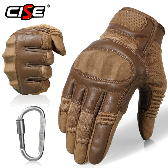 Touchscreen Leather Motorcycle Gloves