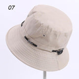 Sparsil Unisex Outdoor Camouflage Bucket Hat Double-Sided Wearable Fishing Caps Men Women Solid Fashion Sunscreen Breathable Hat